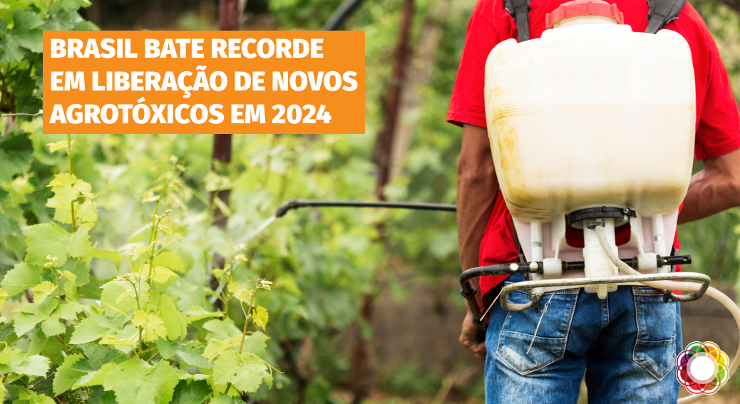 Brasil bateu recorde de liberação de agrotóxicos em 2024
